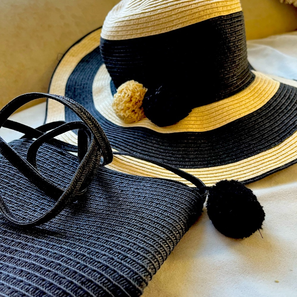Hat and crossbody bag set